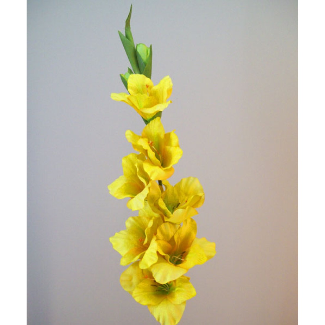 Artificial Gladiola Sunshine Yellow 96cm Artificial Flowers